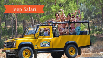 With Marmaris Jeep Safari Tour, you will have the opportunity to see all shades of blue and green at the same time. Lunch included